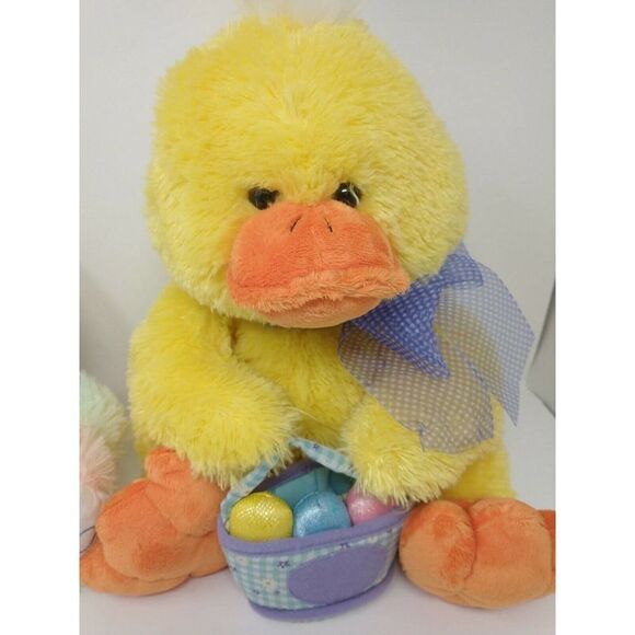 Easter Rabbit And Duck stuffed Toy Set Medium Size - Picture 3 of 5